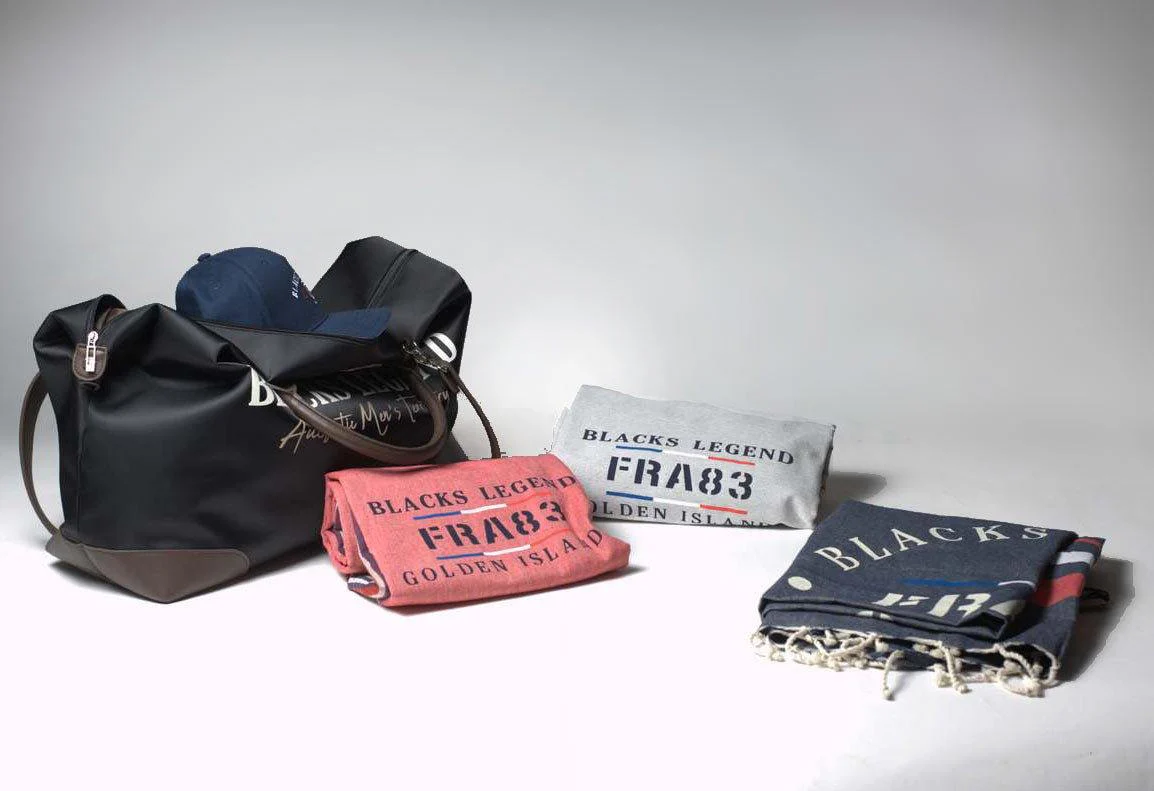 Fouta bleu jean FRA 83 Golden Islands - Image 3