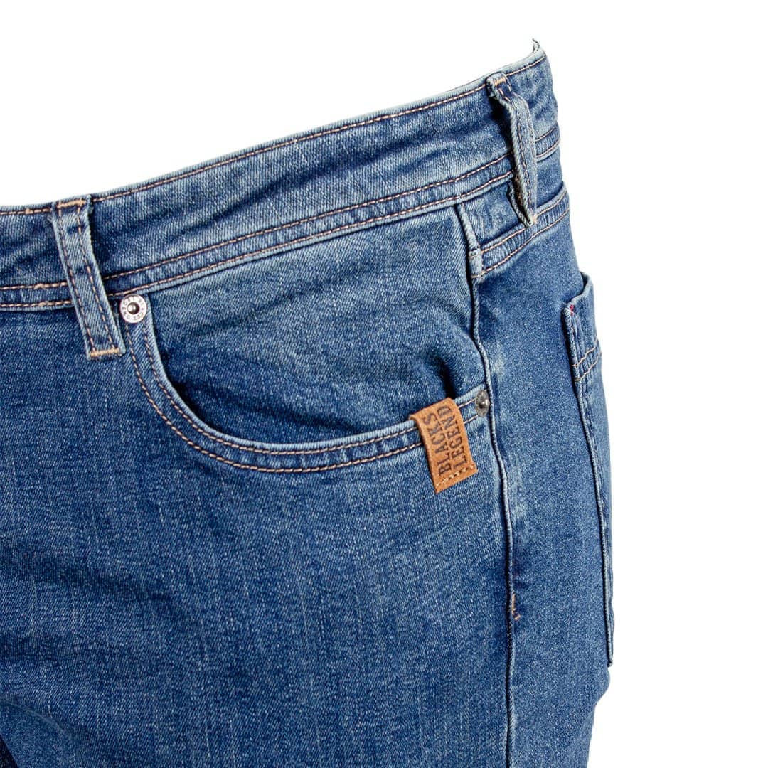 Jeans droit bleu délavé - Image 7