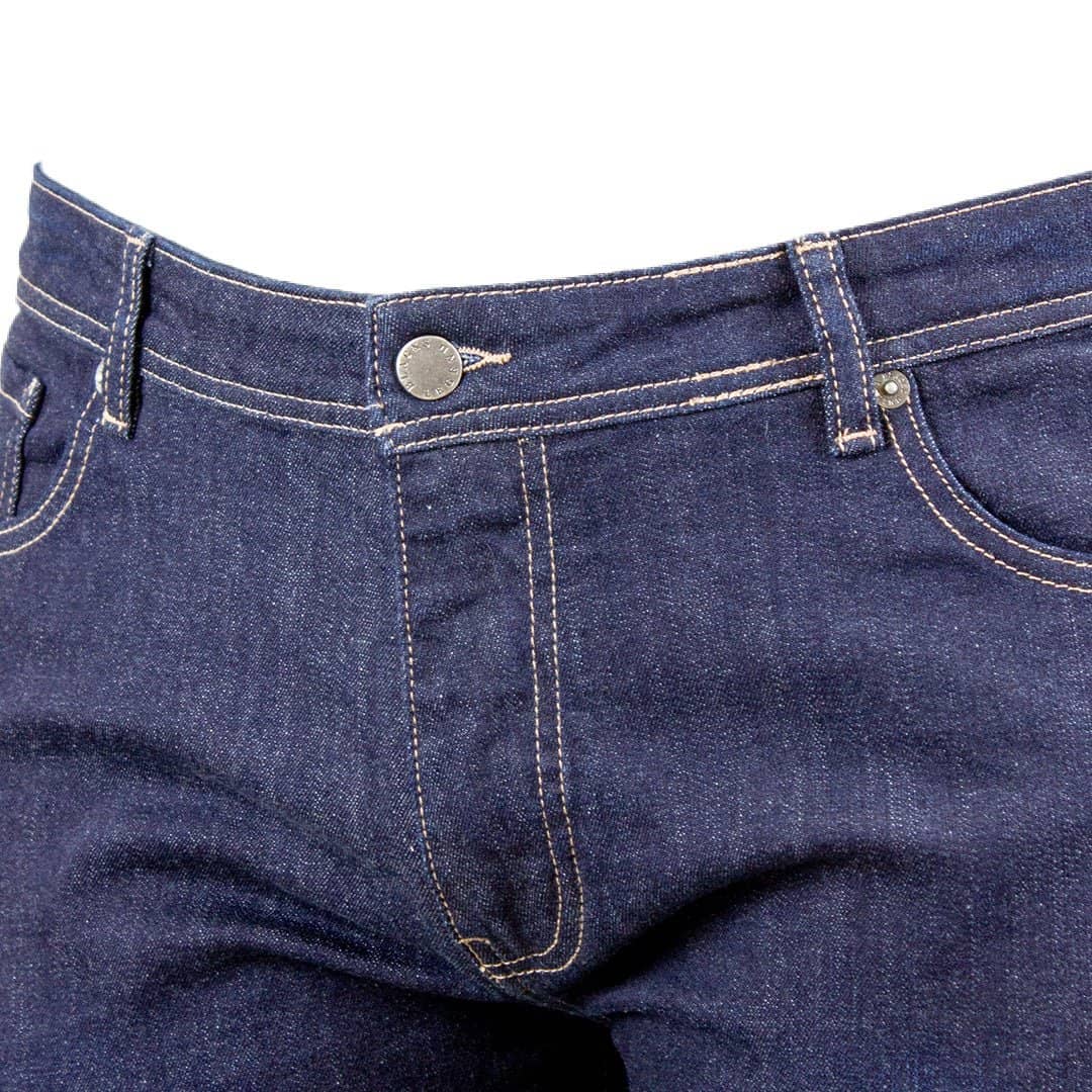Jeans droit bleu foncé délavé - Image 5