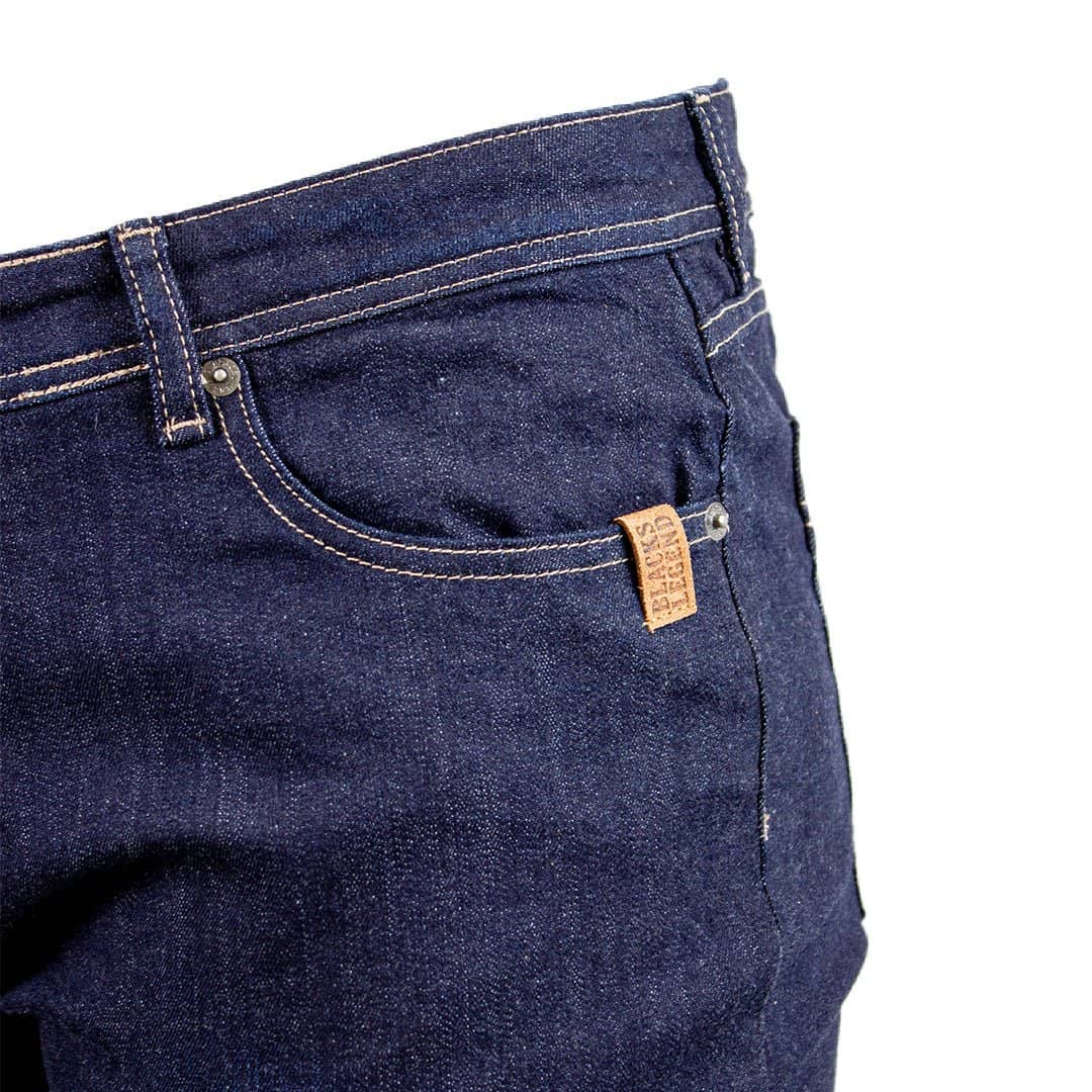 Jeans droit bleu foncé délavé - Image 6