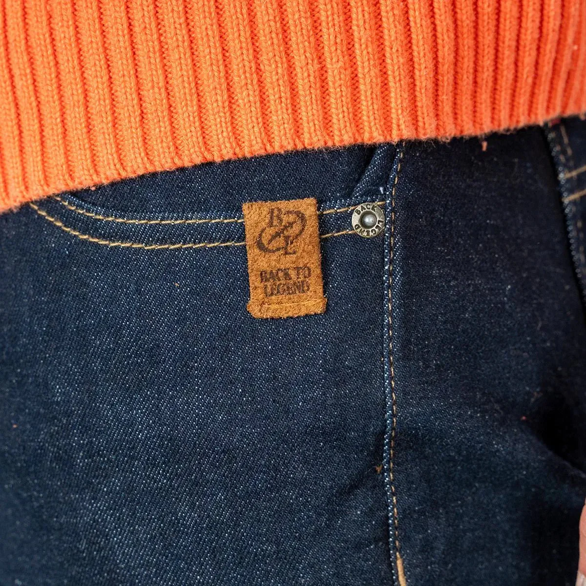 Jeans droit bleu brut - Image 3