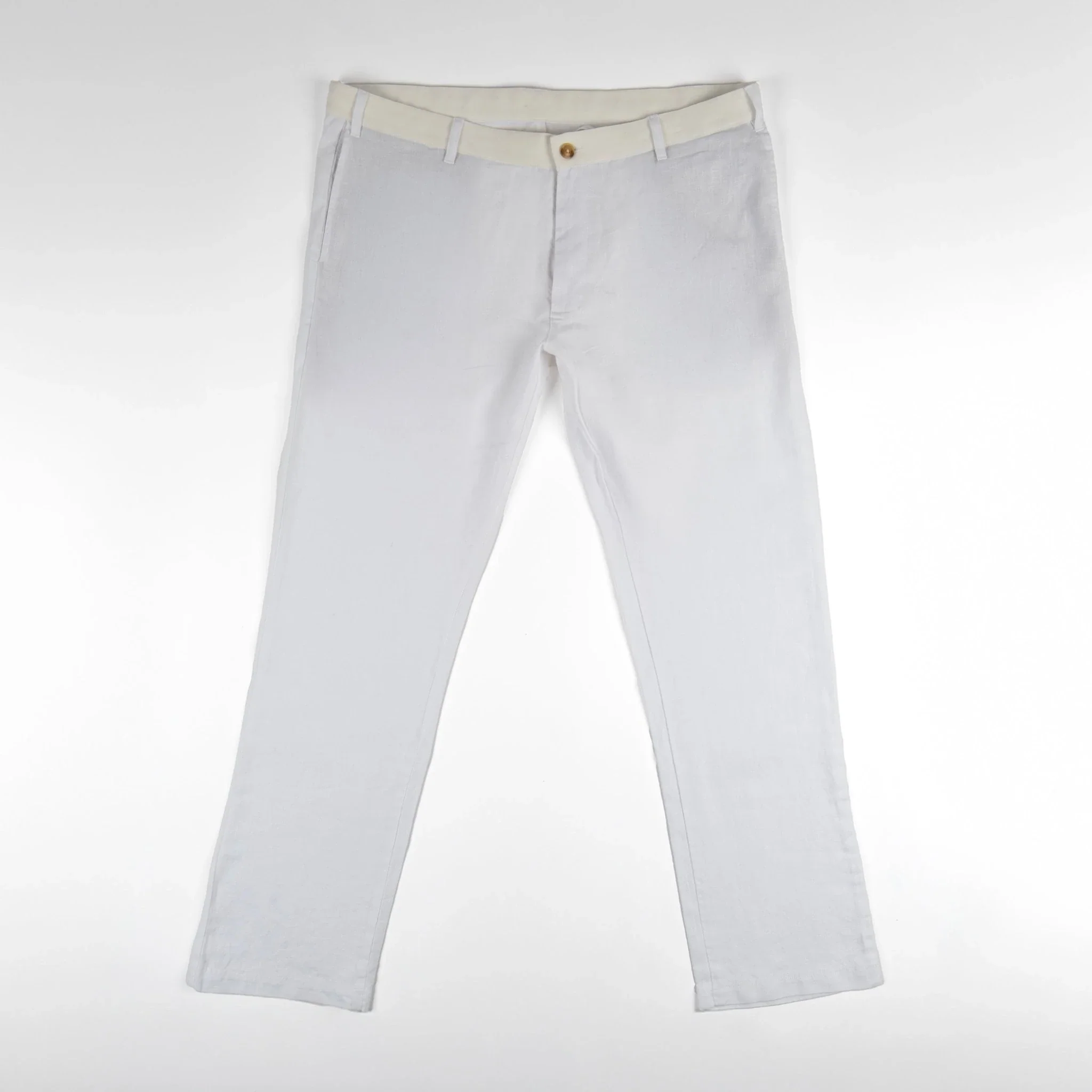 Pantalon blanc en lin - Image 3