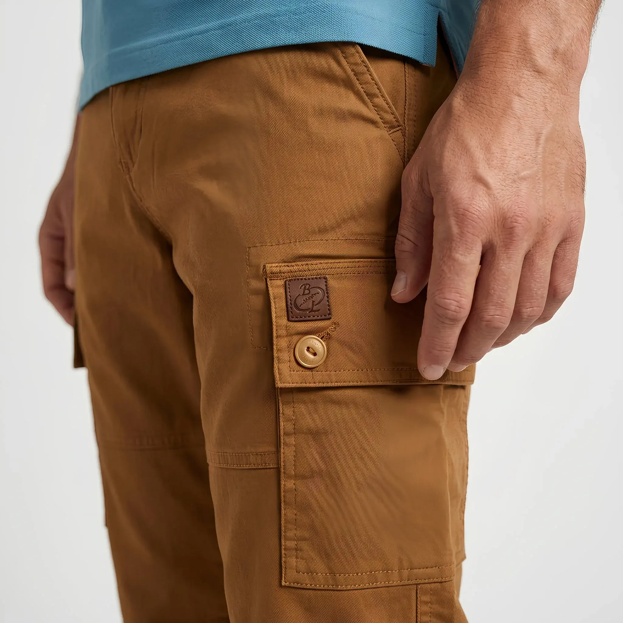 Pantalon cargo beige - Image 3