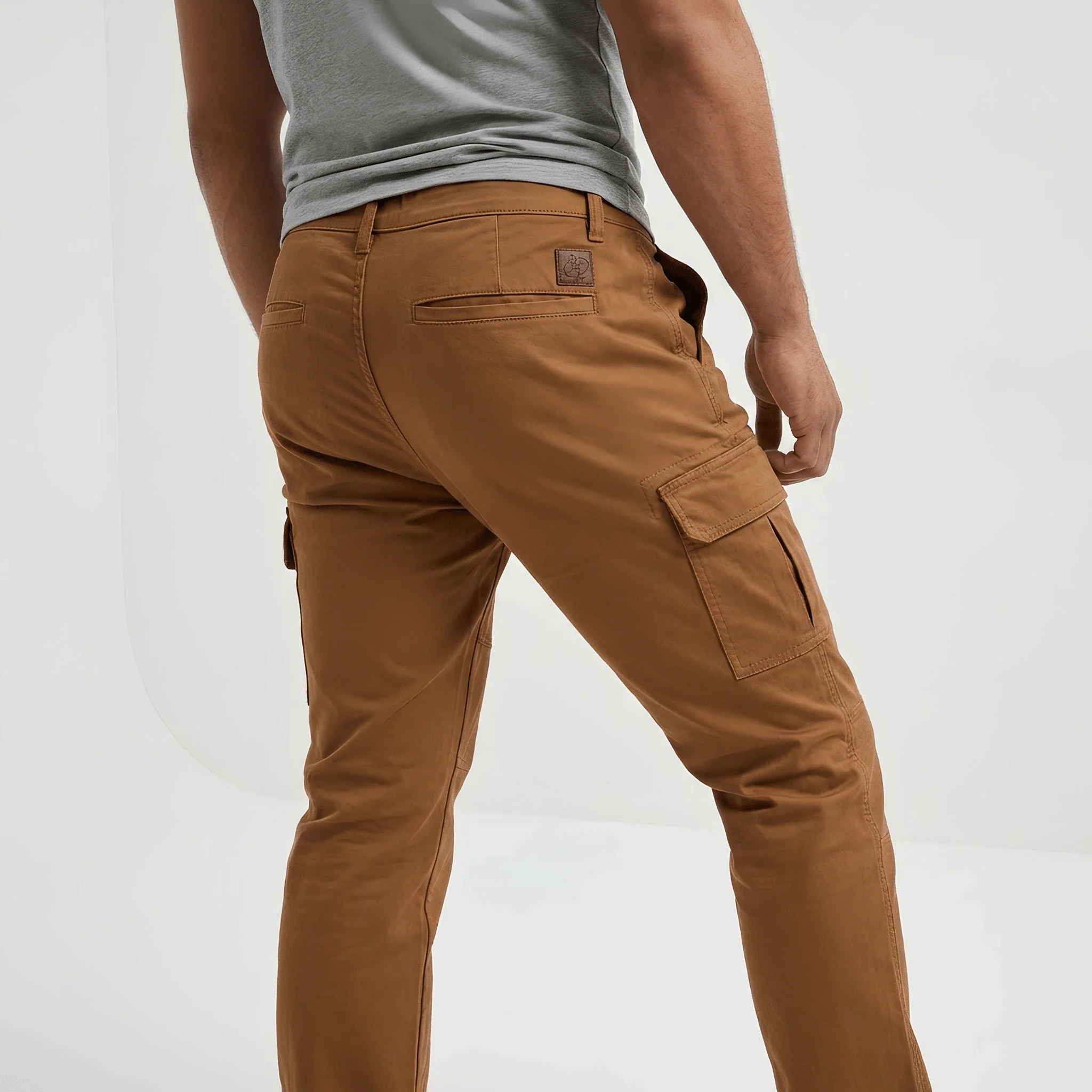 Pantalon cargo beige - Image 4