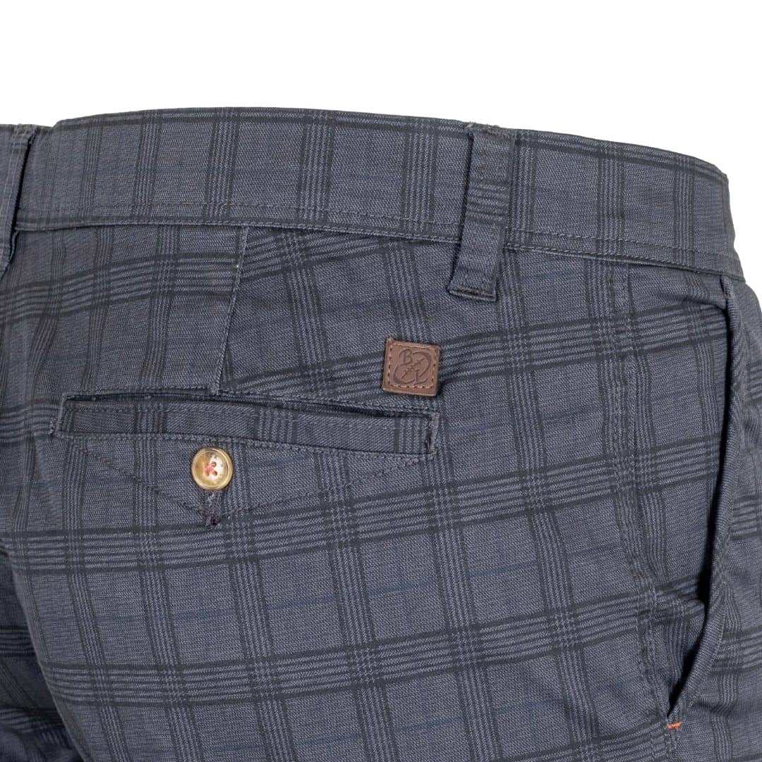 Pantalon cargo gris à carreaux - Image 4