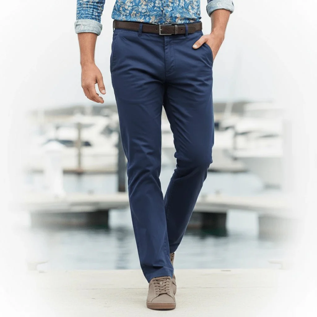 Pantalon chino bleu marine - Image 3