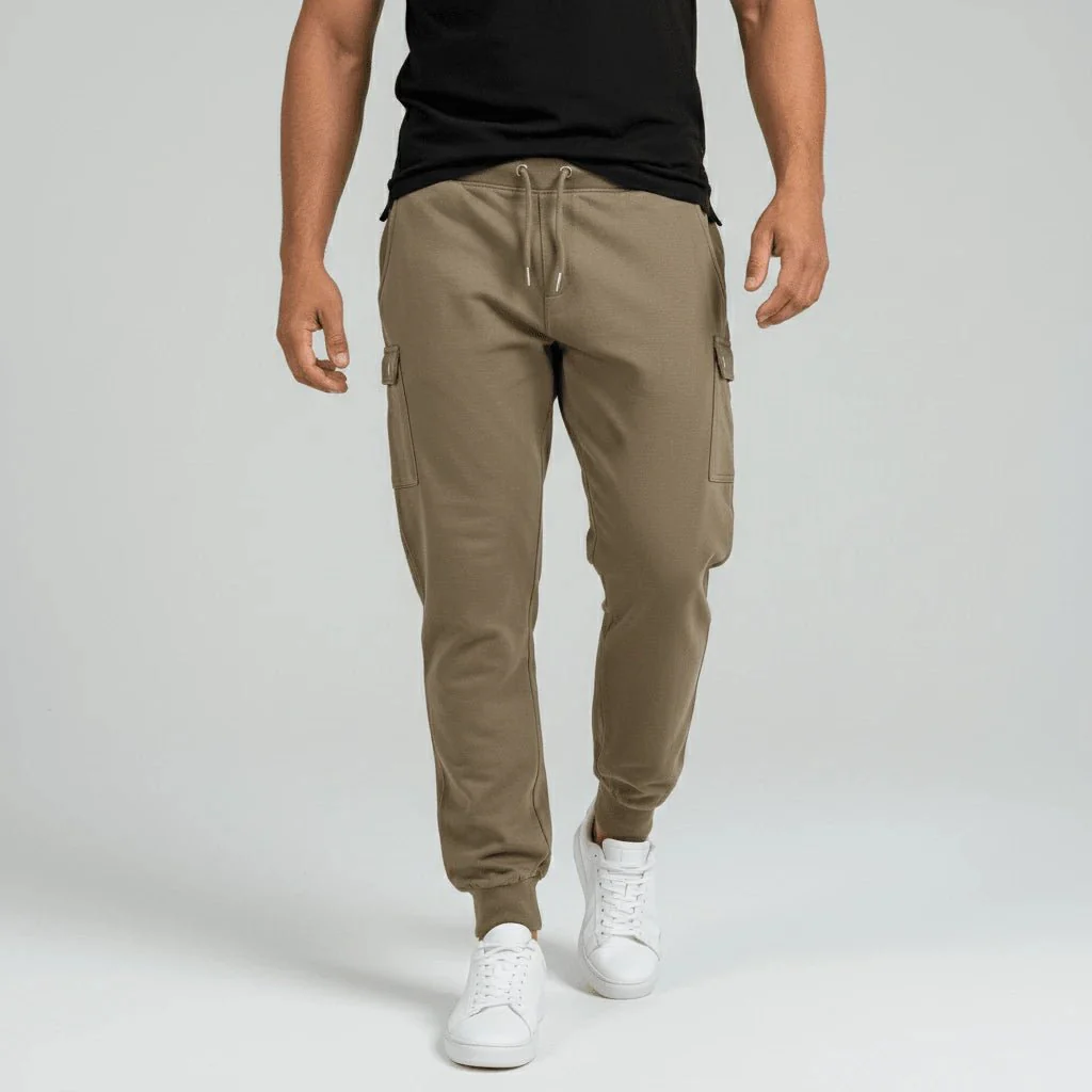 Pantalon de jogging cargo kaki - Image 4