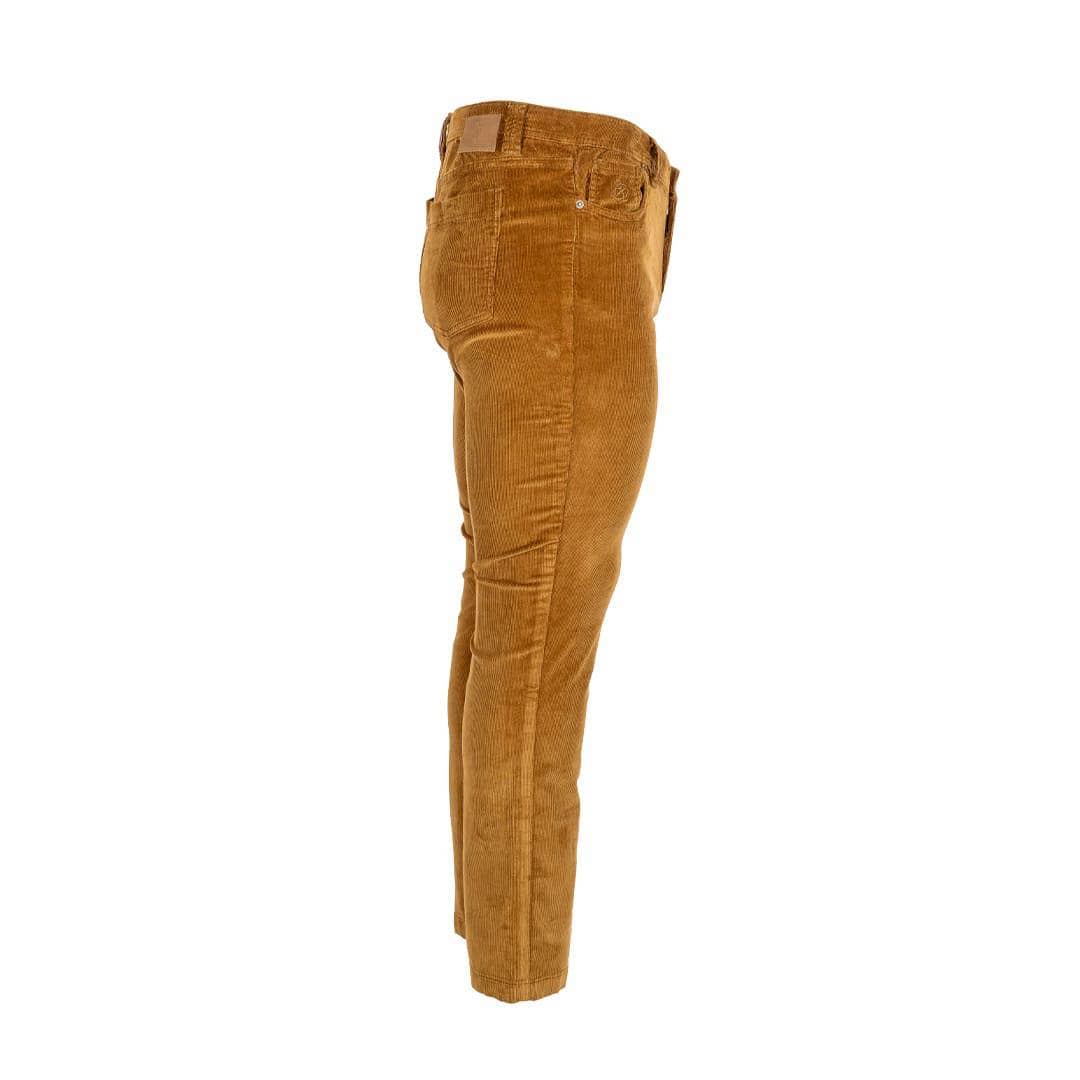 Pantalon 5 poches marron en velours - Image 5