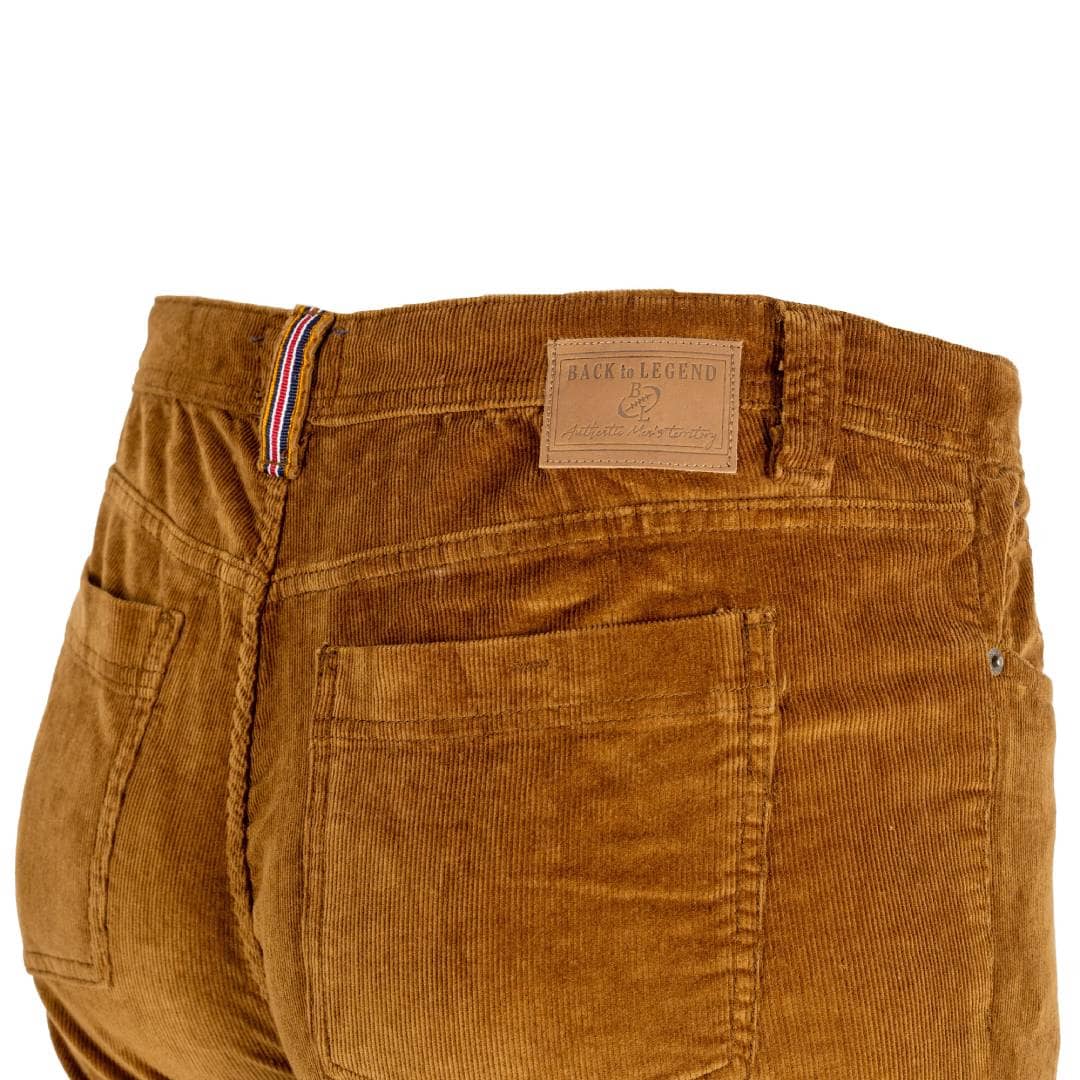 Pantalon 5 poches marron en velours - Image 7