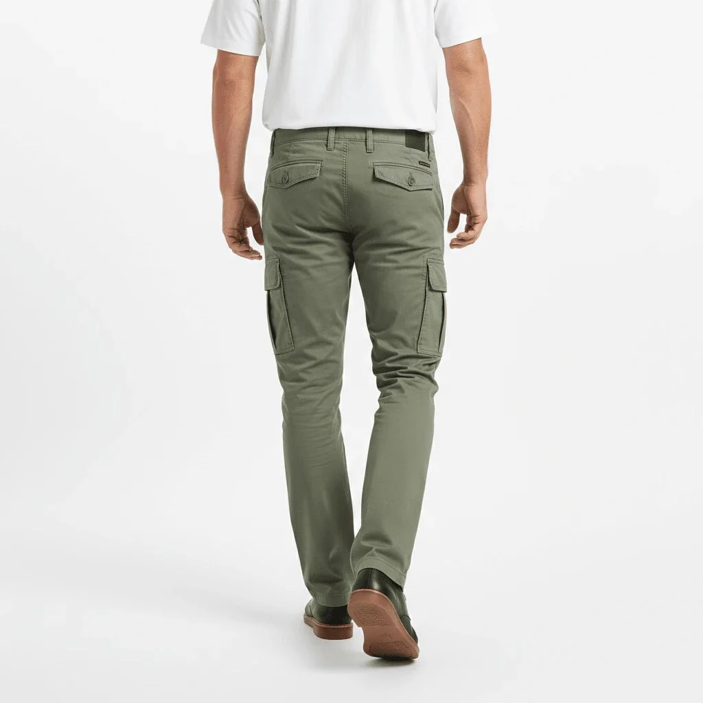 Pantalon cargo kaki - Image 4