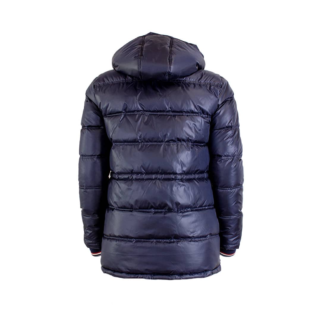 Parka bleu marine effet doudoune - Image 2