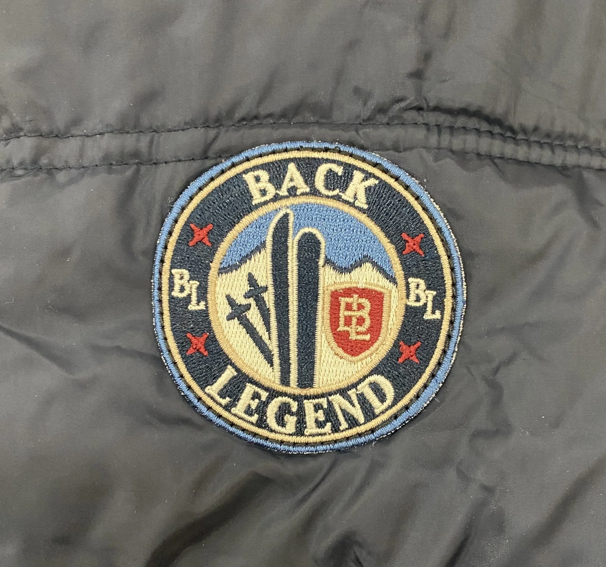Parka bleu marine effet doudoune - Image 5