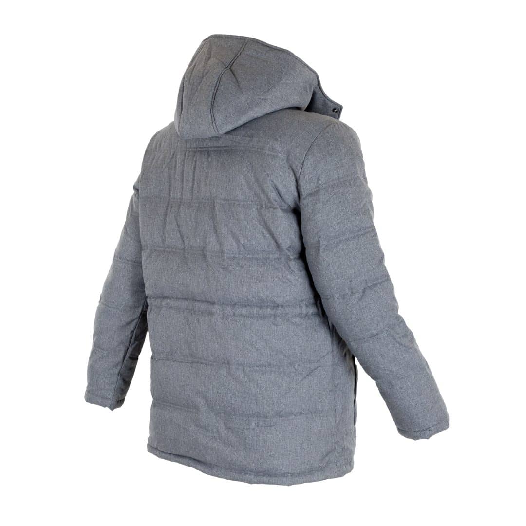 Parka grise déperlante effet doudoune - Image 2