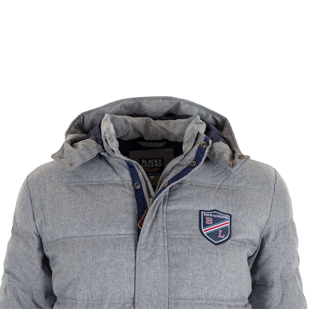 Parka grise déperlante effet doudoune - Image 4