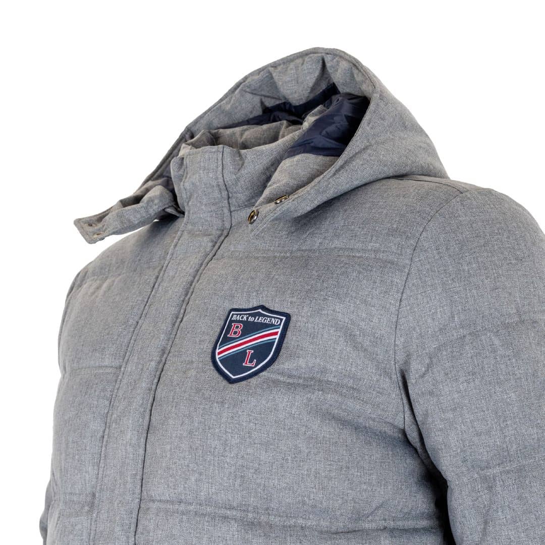 Parka grise déperlante effet doudoune - Image 5