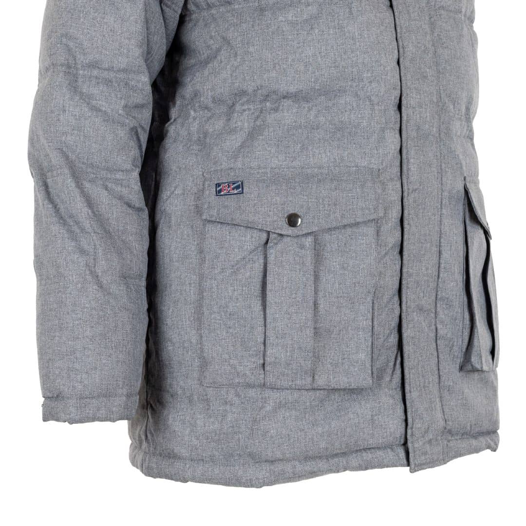 Parka grise déperlante effet doudoune - Image 6