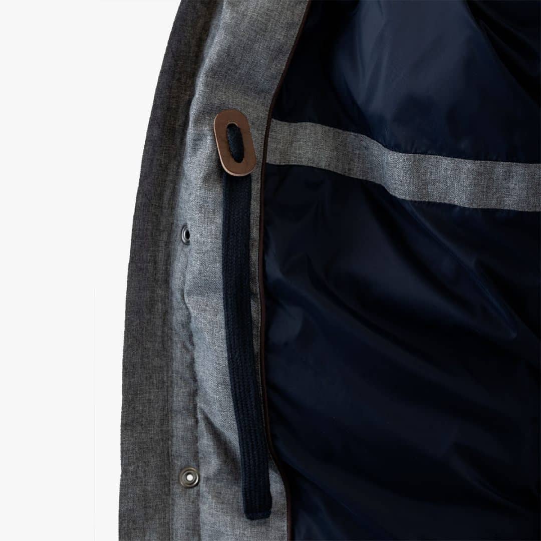 Parka grise déperlante effet doudoune - Image 8
