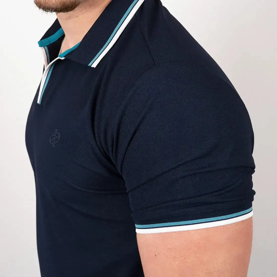 Polo anti UV bleu marine - Image 4