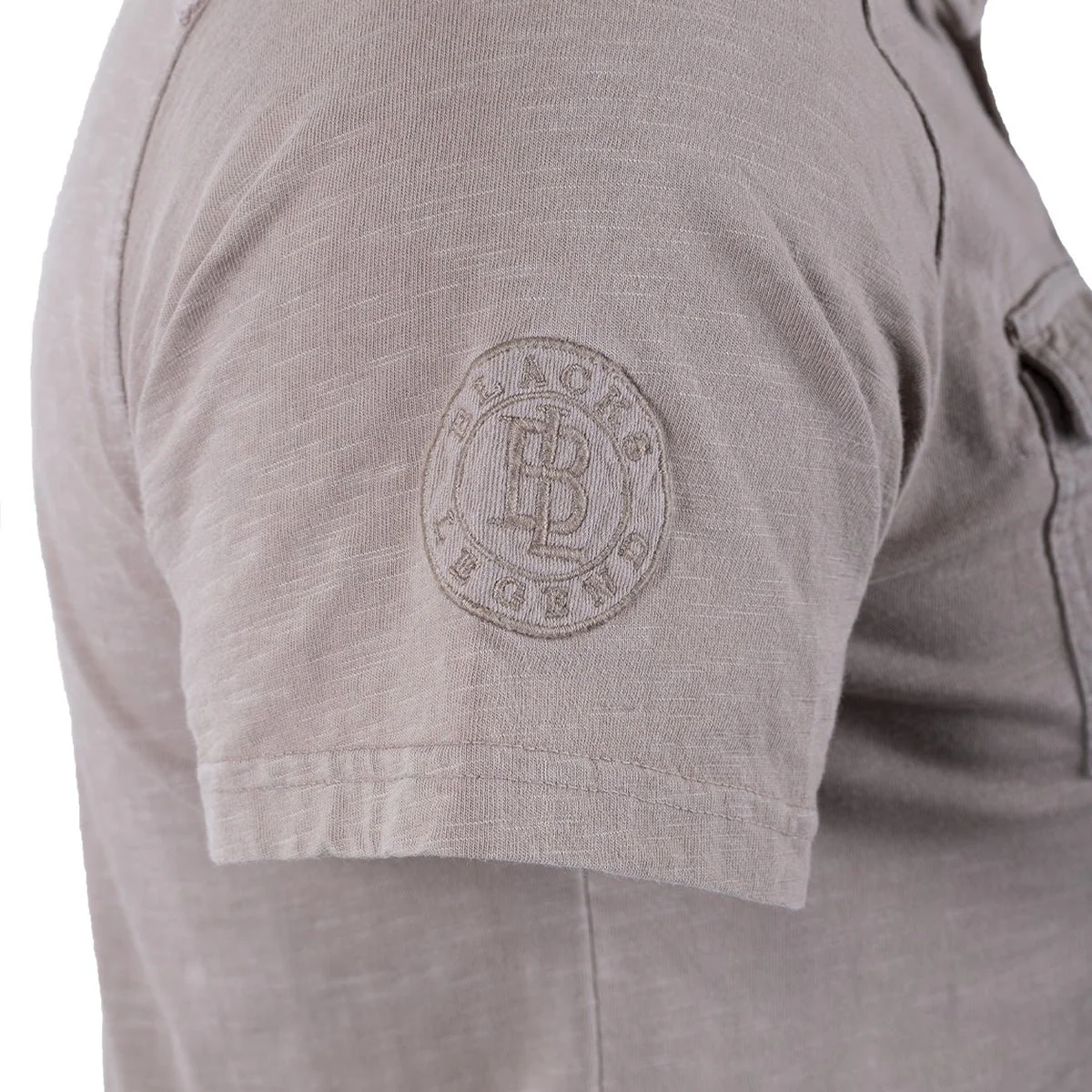 Polo beige double poche poitrine - Image 3