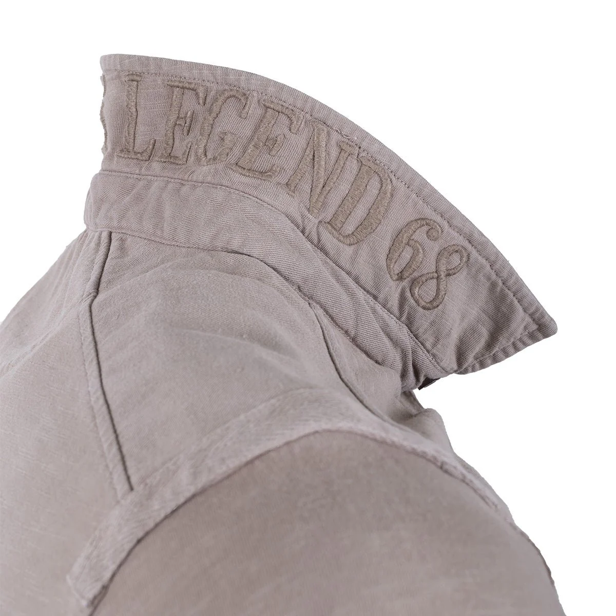Polo beige double poche poitrine - Image 4