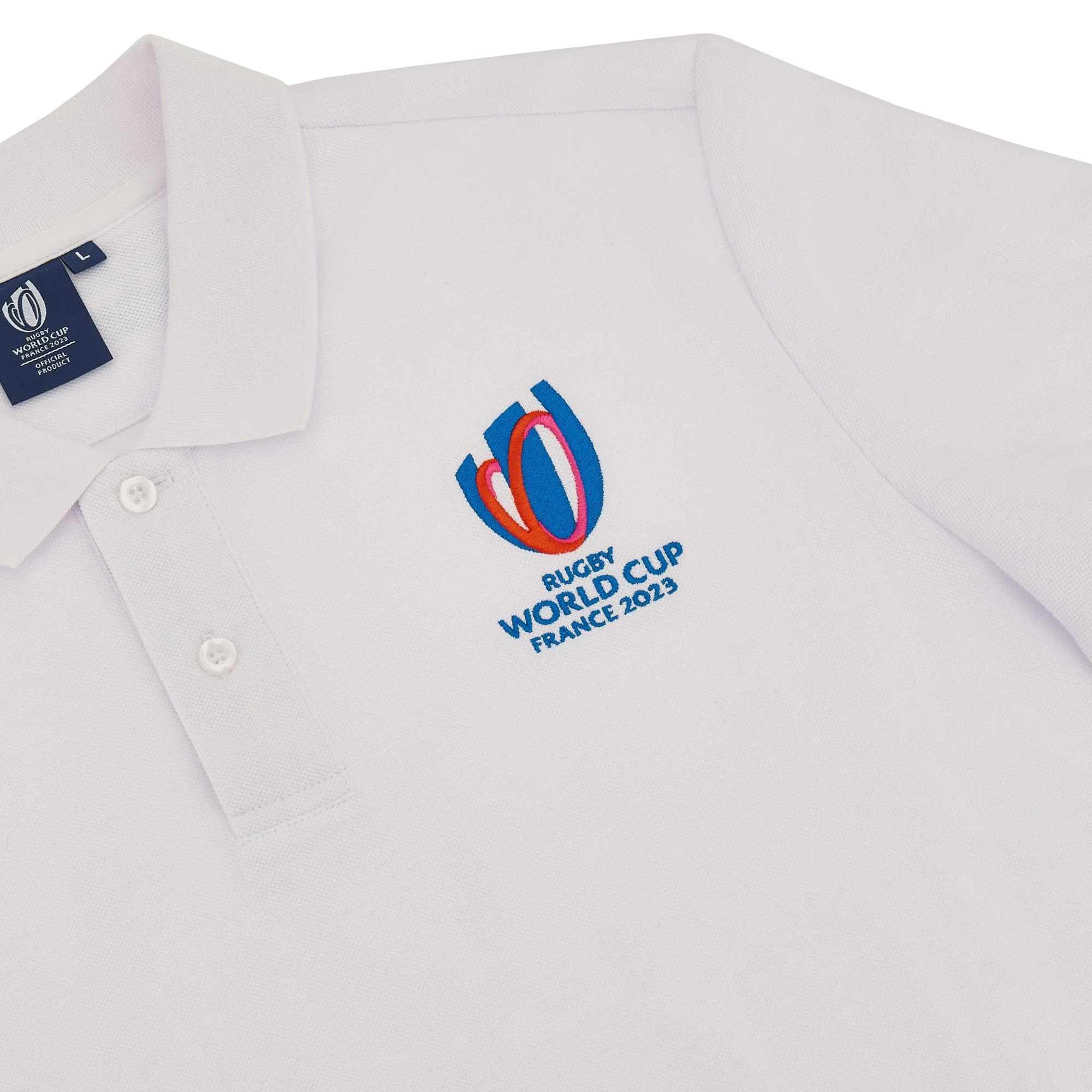 Polo blanc Macron RWC France 2023 - Image 3