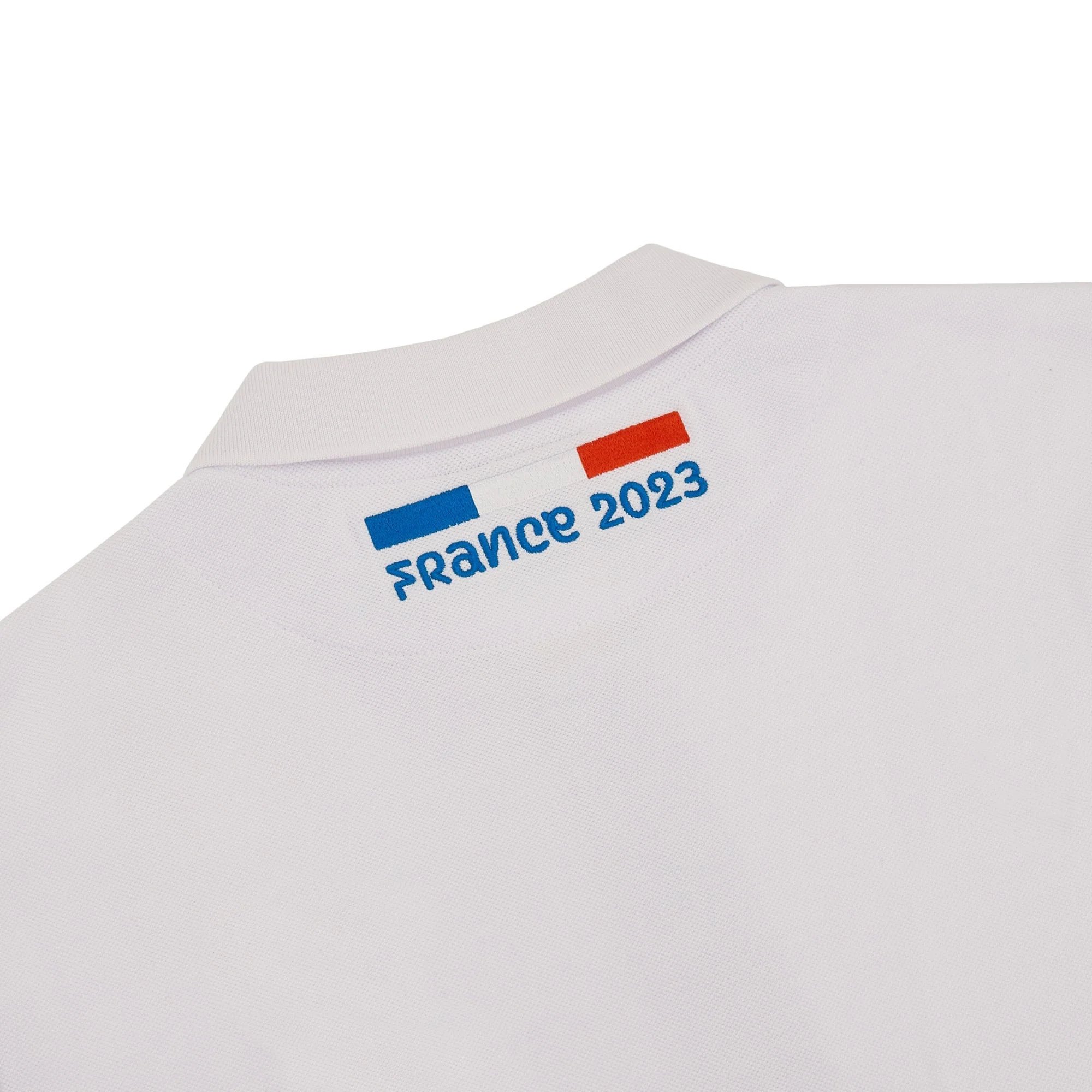 Polo blanc Macron RWC France 2023 - Image 4