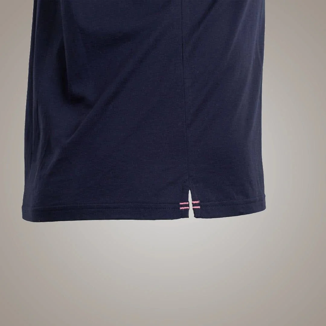 Polo bleu marine mercerisé - Image 7