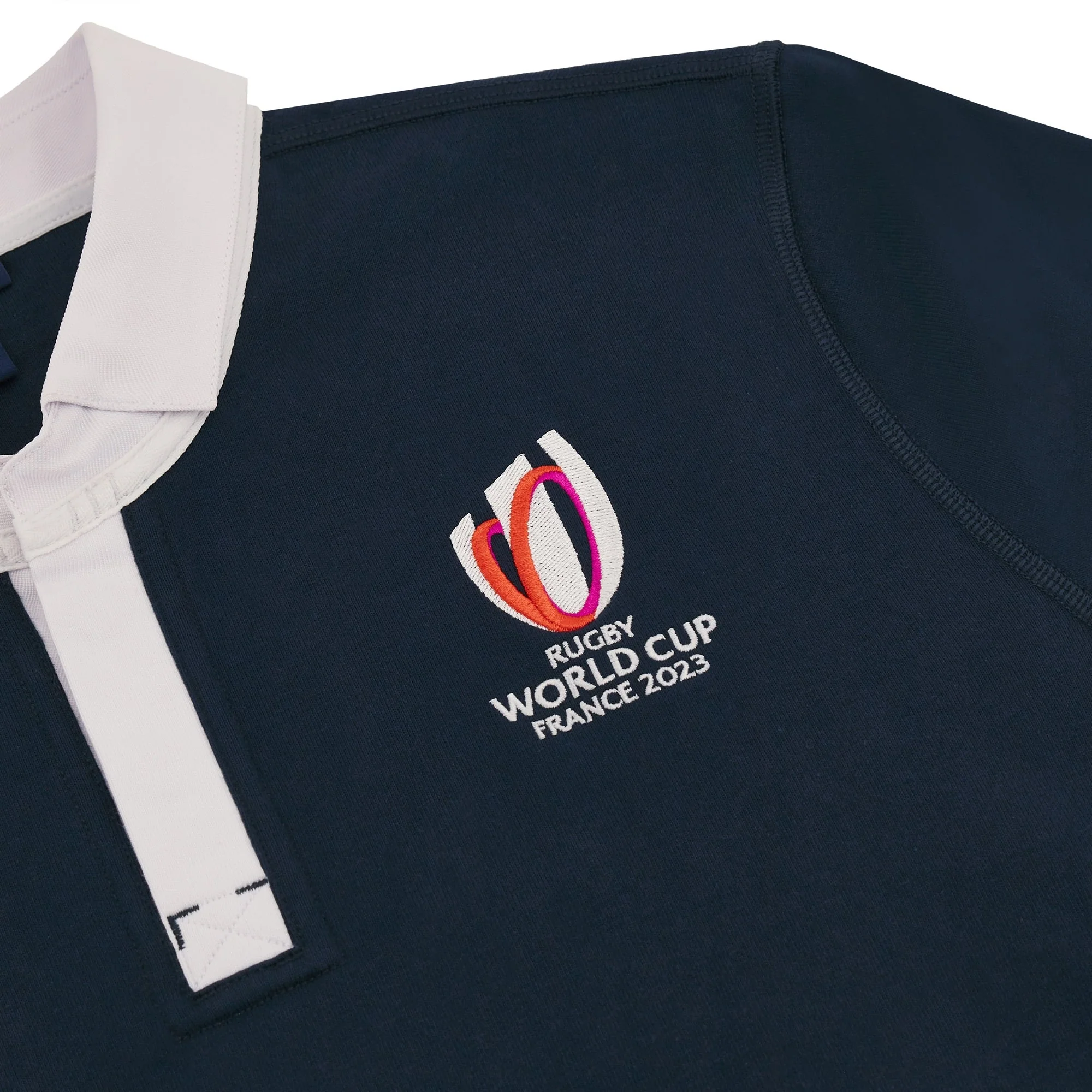Polo ml bleu marine Macron RWC France 2023 - Image 3