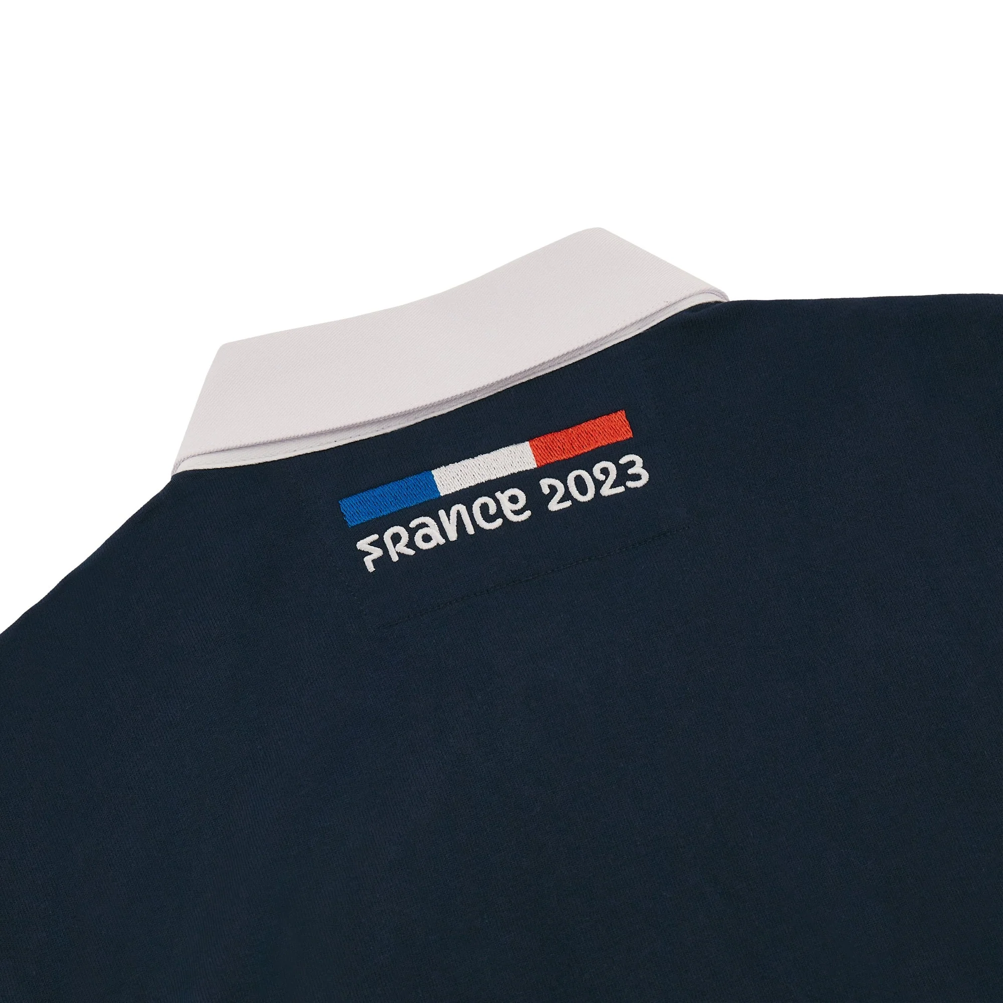 Polo ml bleu marine Macron RWC France 2023 - Image 4