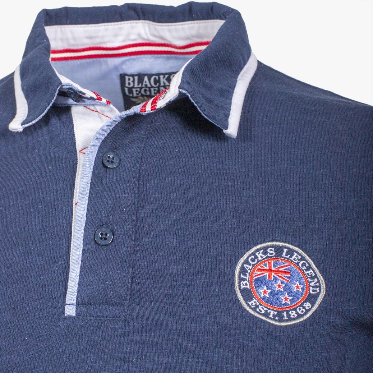 Polo bleu marine New Zealand Team Spirit - Image 3