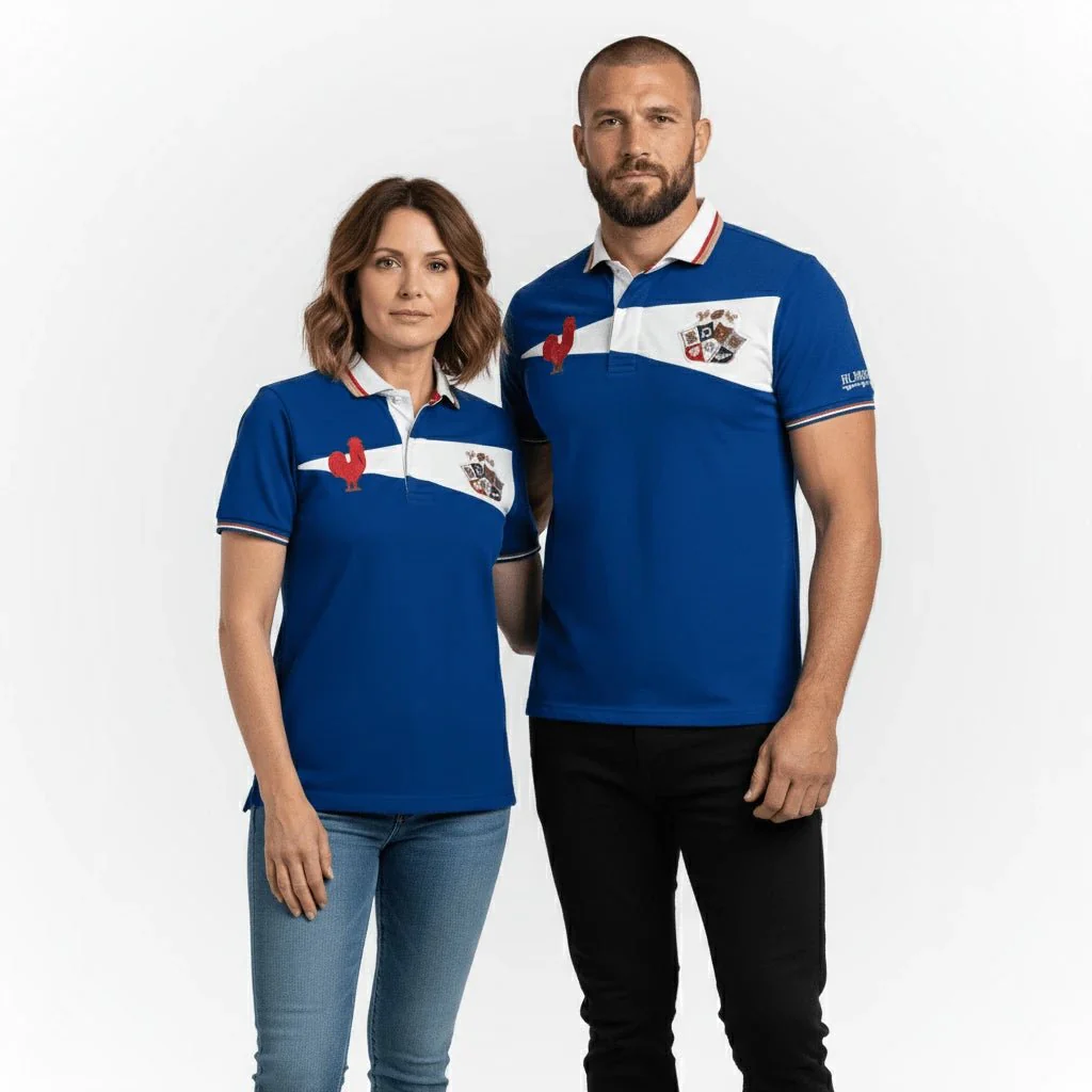 Polo bleu roi Barbarians (femme) - Image 3