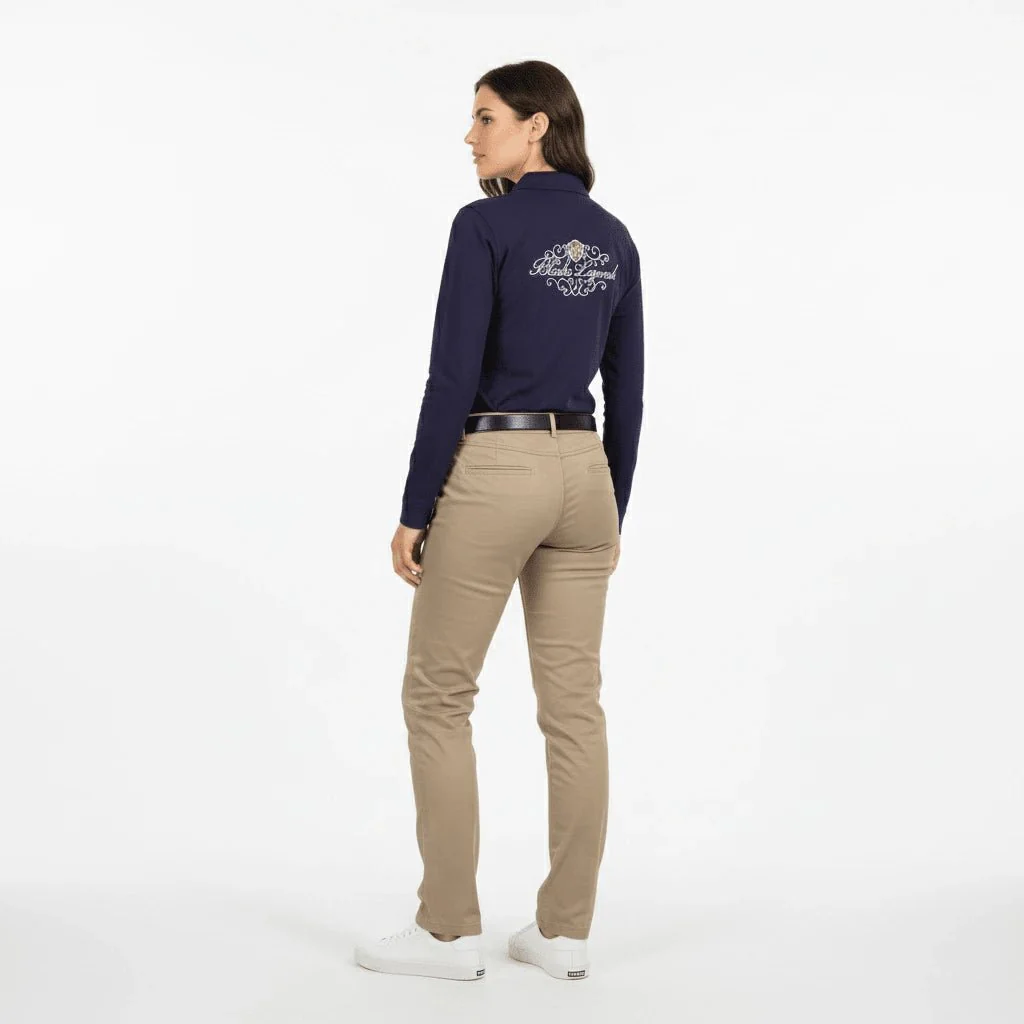 Polo femme ml bleu - Image 2