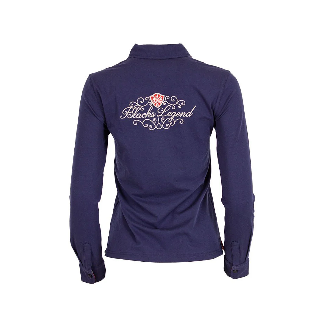 Polo femme ml bleu - Image 4