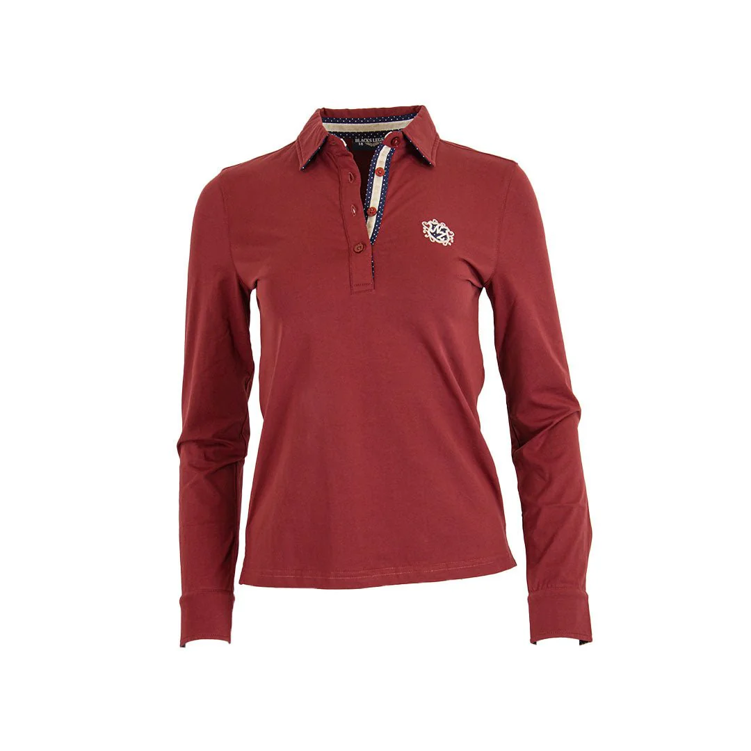 Polo femme ml bordeaux - Image 5