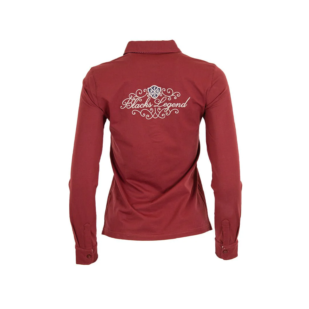 Polo femme ml bordeaux - Image 6