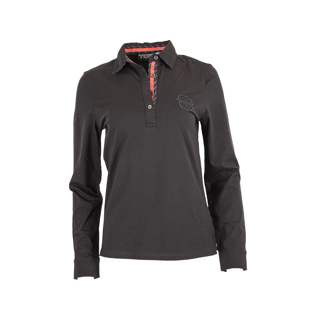 Polo femme ml noir - Image 3