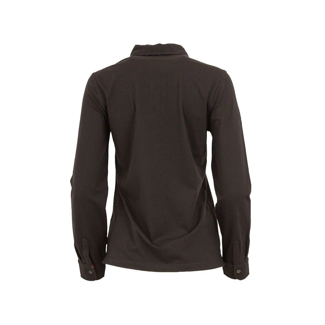 Polo femme ml noir - Image 4