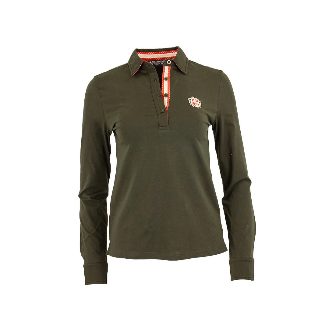 Polo femme ml vert kaki - Image 3