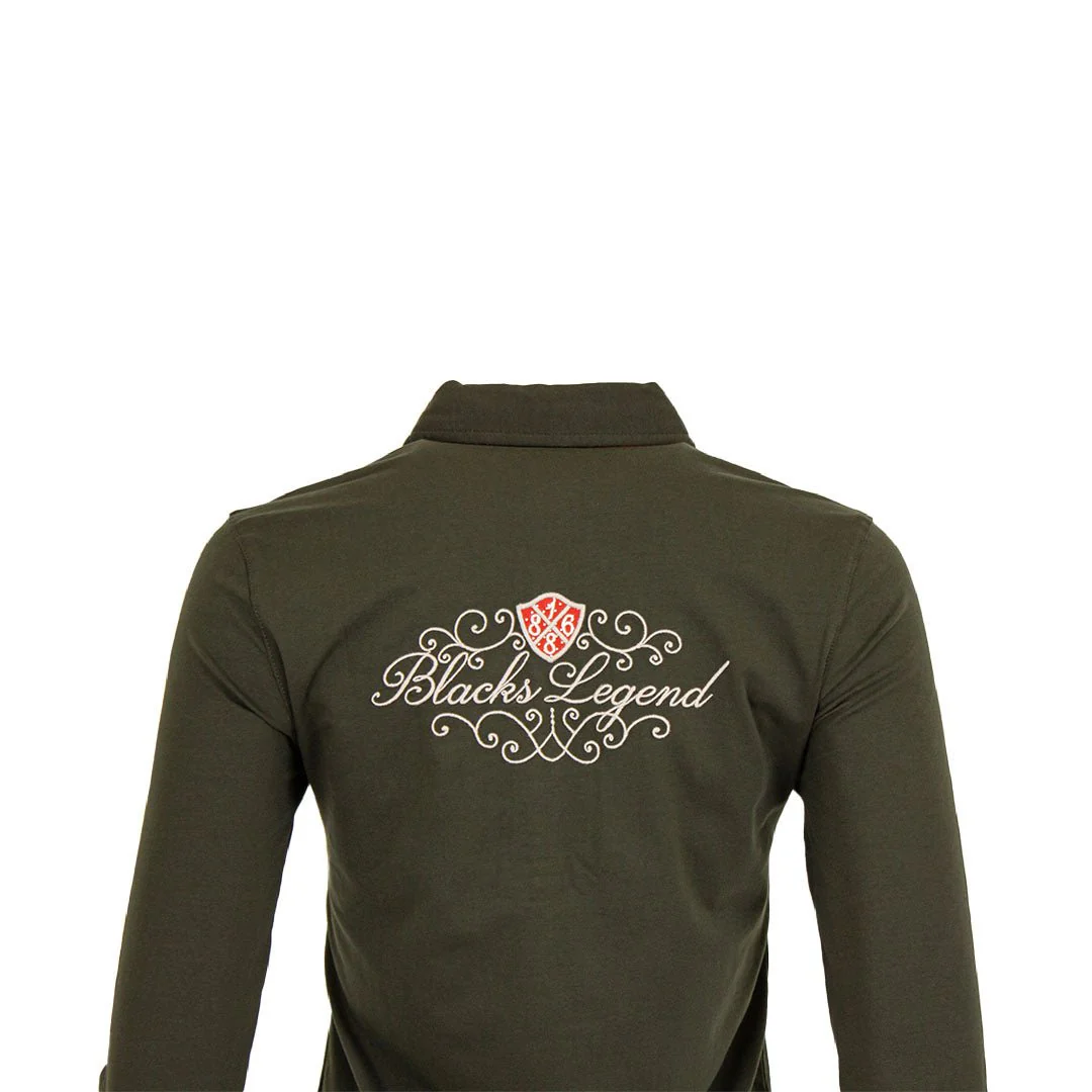 Polo femme ml vert kaki - Image 6