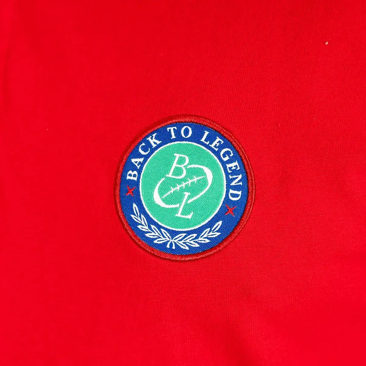 Polo jersey peau de pêche rouge - Image 3