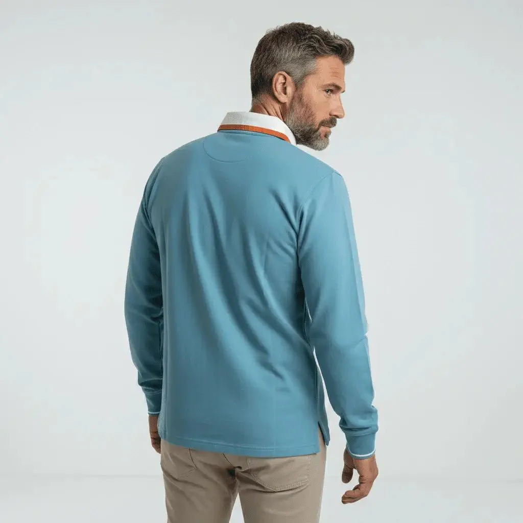 Polo ml bleu turquoise n°9 - Image 2