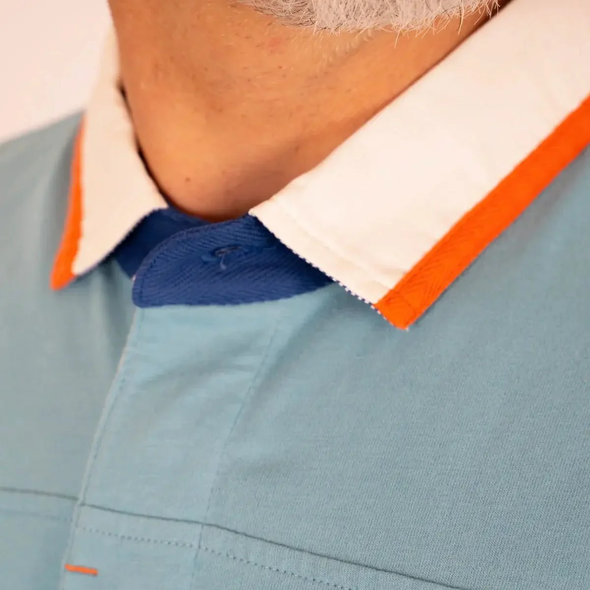 Polo ml bleu turquoise n°9 - Image 5
