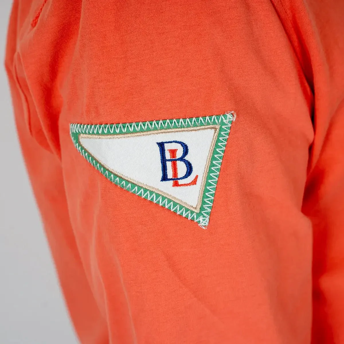 Polo ml orange jersey peau de pêche - Image 3