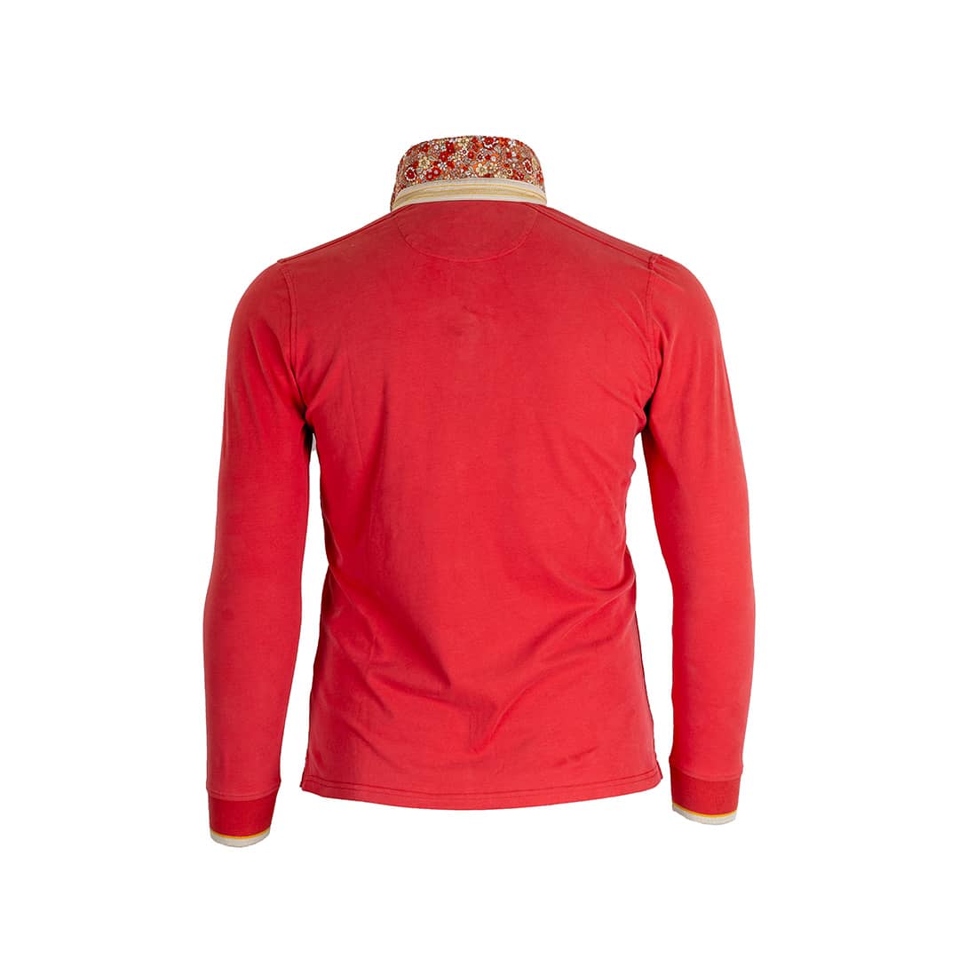 Polo rouge à manches longues - Image 2