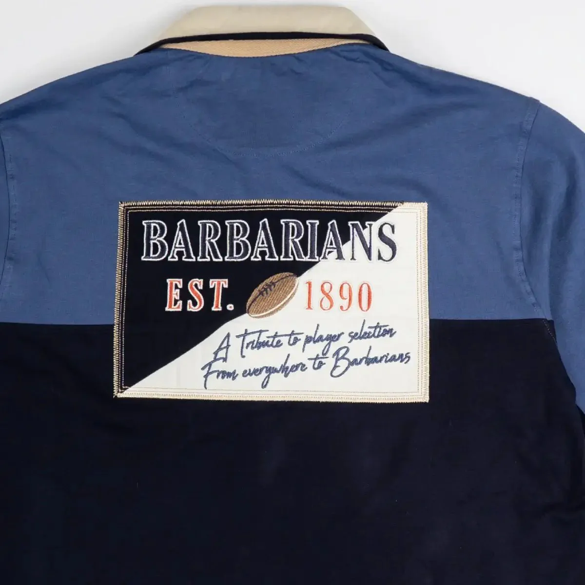 Polo manches longues tricolore multi-pays Barbarians - Image 3