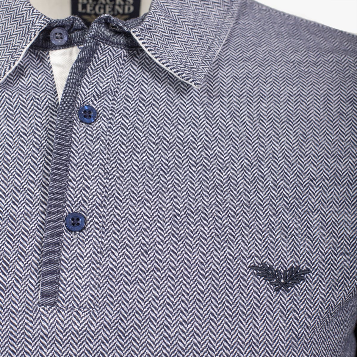 Polo ml bleu chiné - Image 3