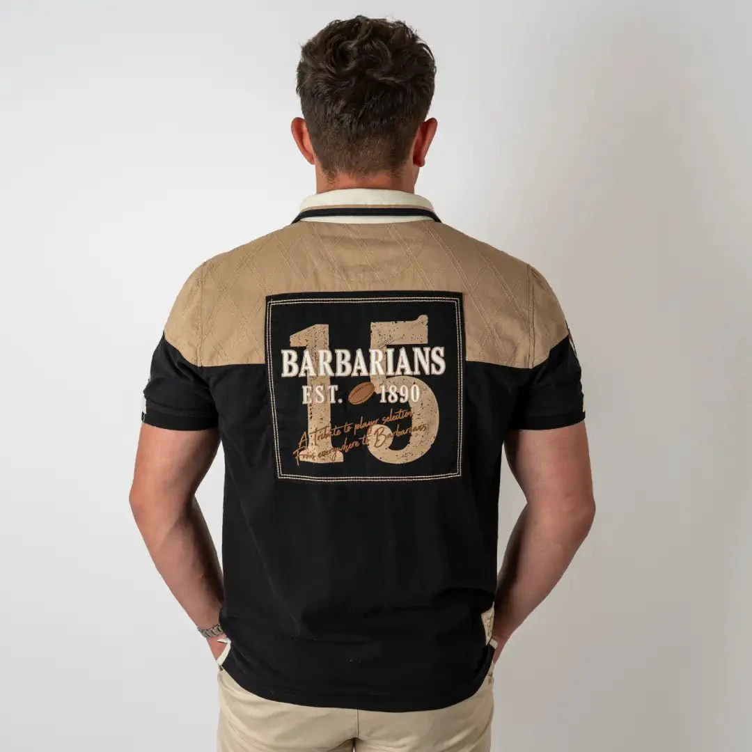 Polo noir et marron Barbarians n°15 - Image 6