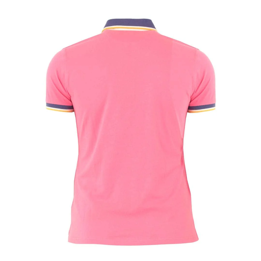 Polo rose finitions contrastées - Image 4