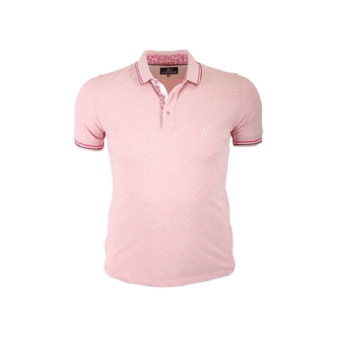 Polo rose piqué BL