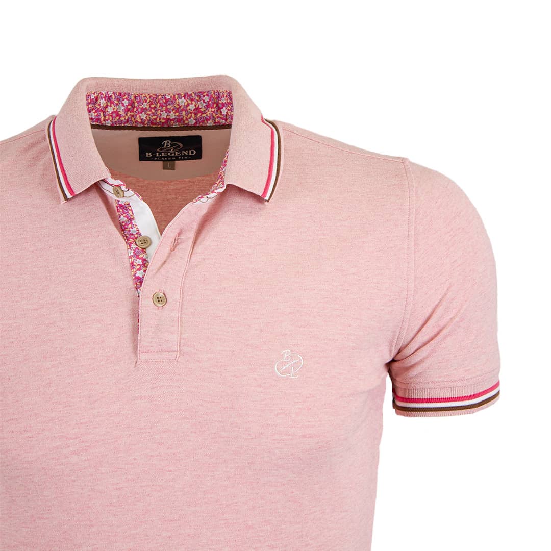 Polo rose piqué BL - Image 2